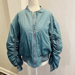 Urban Outfitters BDG Charlie Barrel Sleeve OVERSIZED Bomber Jacket L (A0129)